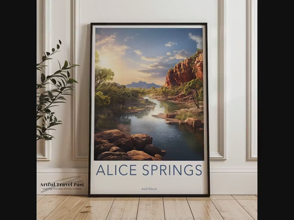 Alice Springs Poster | Australia Wall Art | Wilderness Art