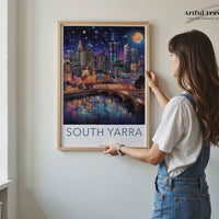 South Yarra Poster | Melbourne City | Australia Wall Art