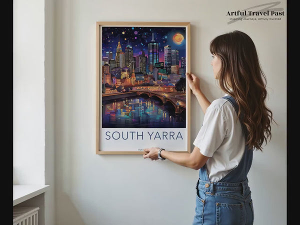 South Yarra Poster | Melbourne City | Australia Wall Art