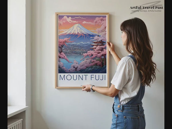 Mount Fuji Poster | Japanische Wandkunst | Asiatisches Dekor