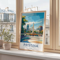 Pristina Poster - Kosovo Wall Art