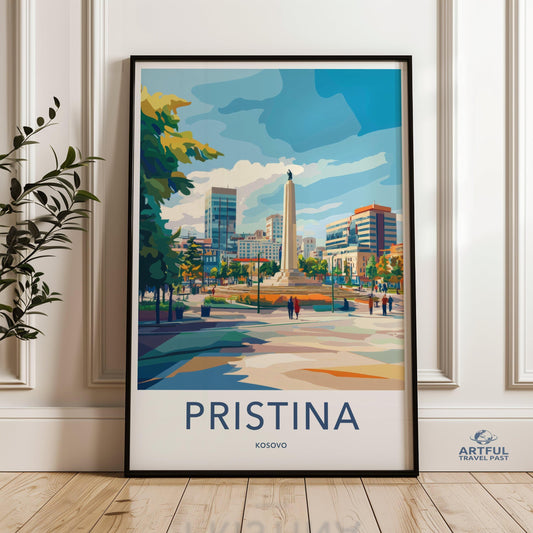 Pristina Poster - Kosovo Wall Art