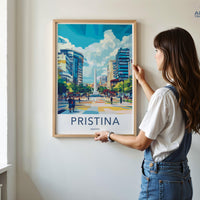 Pristina Poster - Kosovo Wall Art