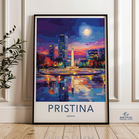 Pristina Poster - Kosovo Wall Art