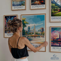 Pristina Poster | Kosovo Wall Art | Balkans Decor