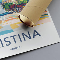 Pristina Poster | Kosovo Wall Art | Balkans Decor