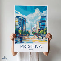 Pristina Poster | Kosovo Wall Art | Balkans Decor