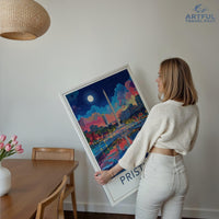 Pristina Poster | Kosovo Wall Art | Balkans Decor
