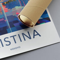Pristina Poster | Kosovo Wall Art | Balkans Decor