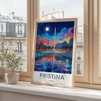 Pristina Poster | Kosovo Wall Art | Balkans Decor