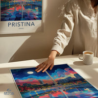 Pristina Poster | Kosovo Wall Art | Balkans Decor