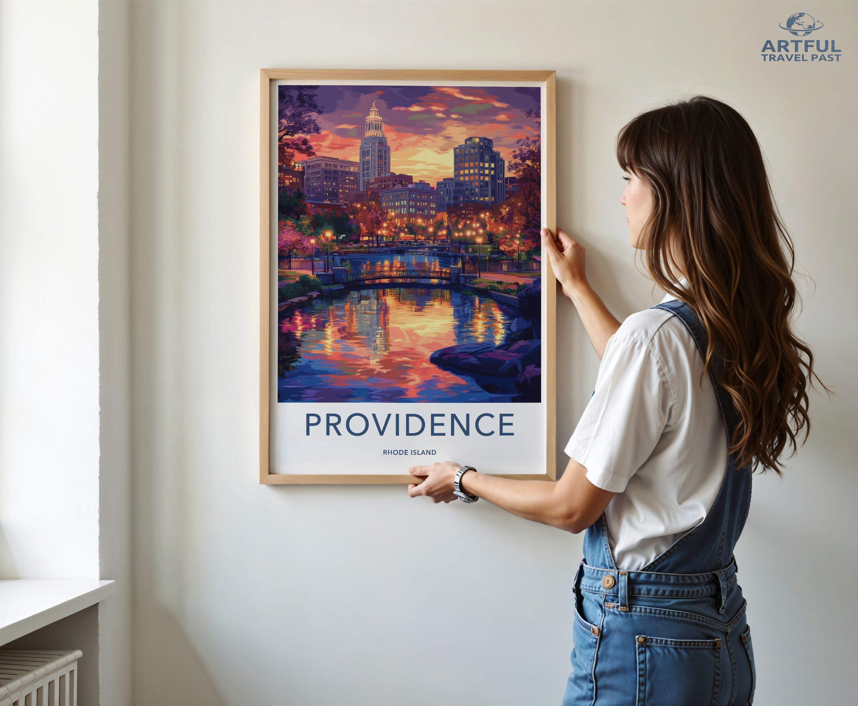 Providence Poster - Rhode Island Wall Art