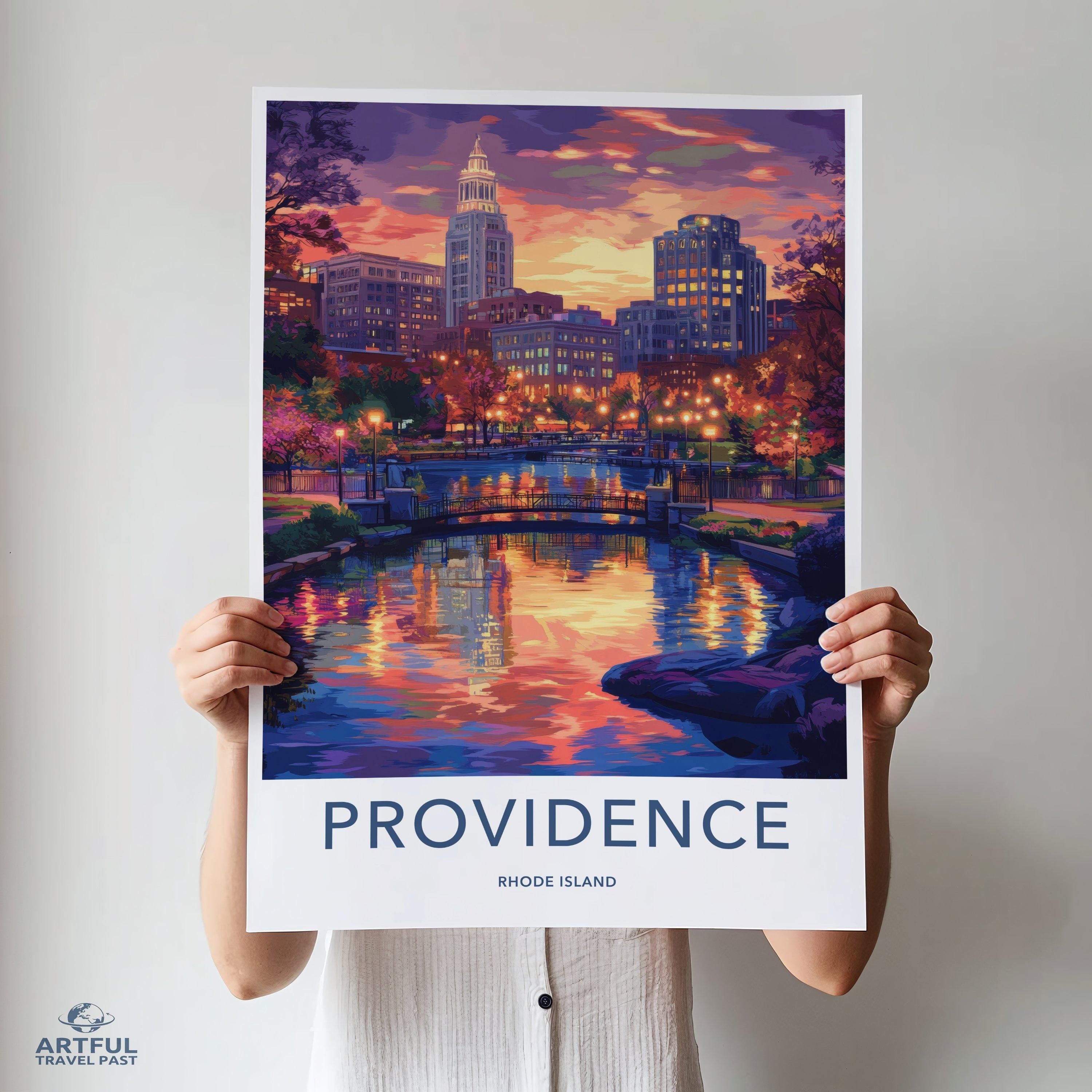 Providence Poster - Rhode Island Wall Art
