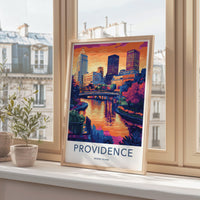 Providence Poster | Rhode Island Wall Art | America Decor