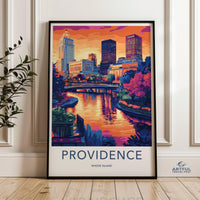 Providence Poster | Rhode Island Wall Art | America Decor