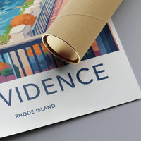 Providence Poster | Rhode Island Wall Art | America Decor
