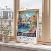 Providence Poster | Rhode Island Wall Art | America Decor