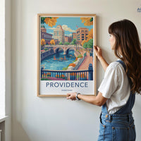 Providence Poster | Rhode Island Wall Art | America Decor