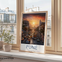 Pune Poster | Maharashtra Wall Art | India Decor