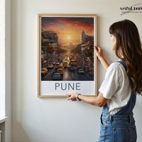 Pune Poster | Maharashtra Wall Art | India Decor