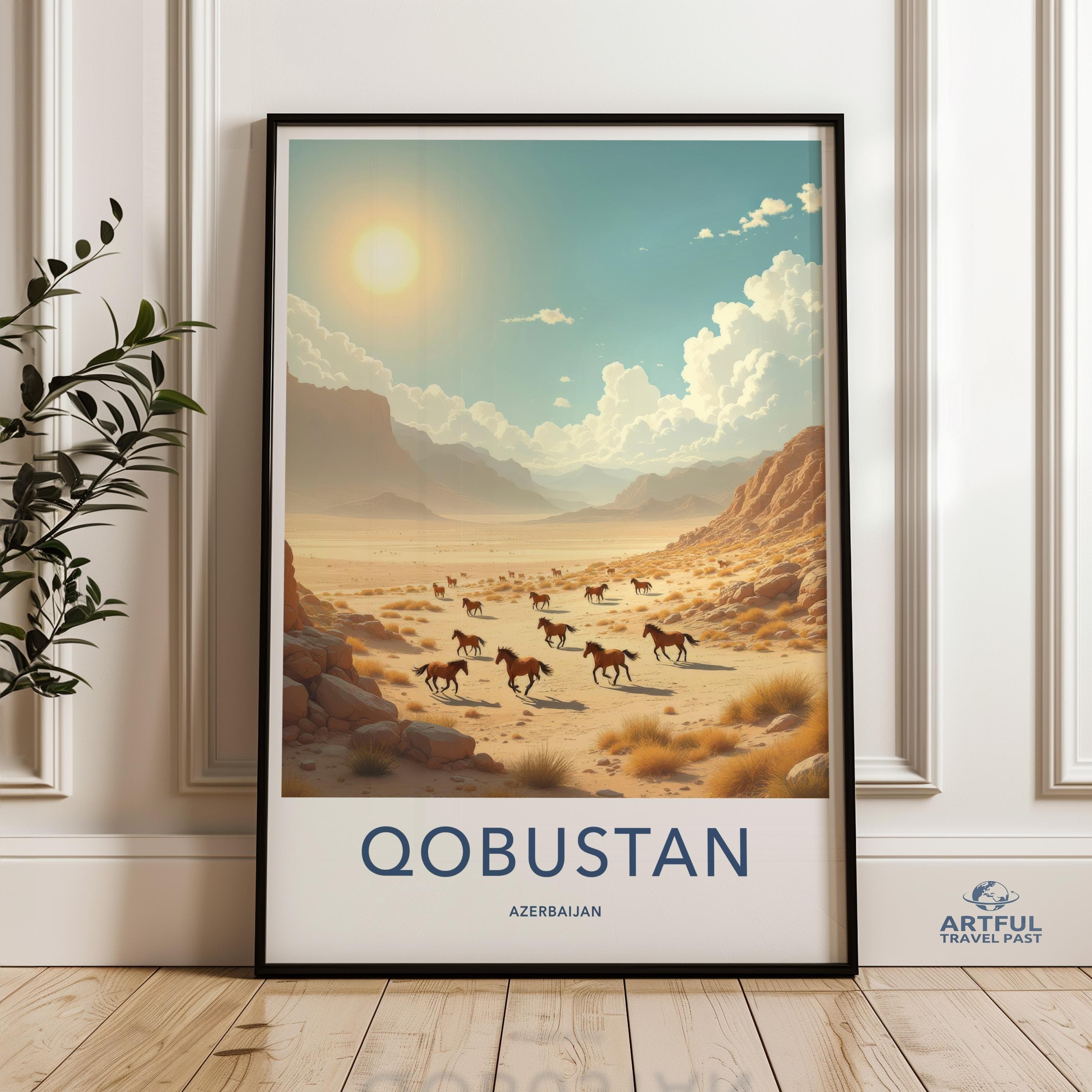 Qobustan Poster - Azerbaijan Wall Art