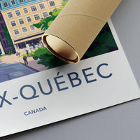 Quebec City Poster | Canada Wall Art | North America Decor