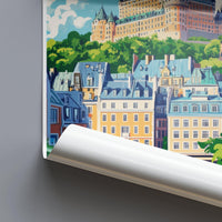 Quebec City Poster | Canada Wall Art | North America Decor