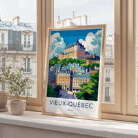 Quebec City Poster | Canada Wall Art | North America Decor