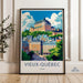 Quebec City Poster | Canada Wall Art | North America Decor
