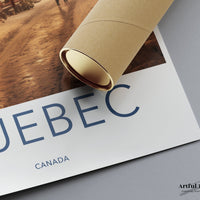 Quebec Poster | Canada Wall Art | North America Decor