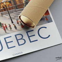 Quebec Poster | Canada Wall Art | North America Decor