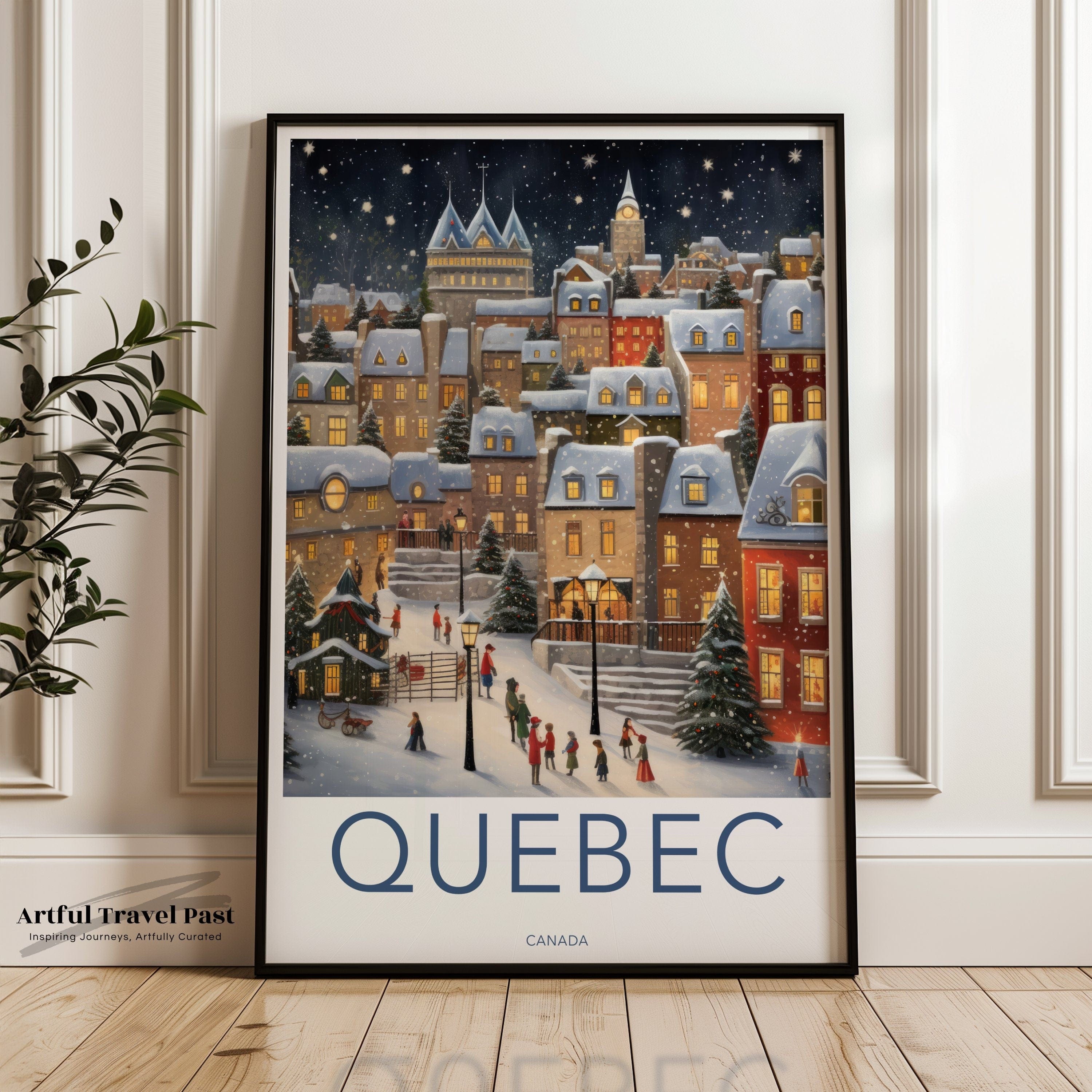 Quebec Poster | Canada Wall Art | North America Decor
