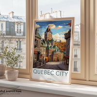 Quebec Poster | Quebec Wall Art | Canada Decor