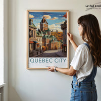 Quebec Poster | Quebec Wall Art | Canada Decor