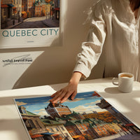 Quebec Poster | Quebec Wall Art | Canada Decor