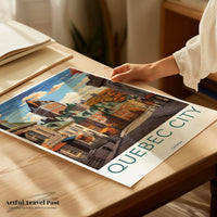 Quebec Poster | Quebec Wall Art | Canada Decor