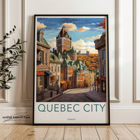 Quebec Poster | Quebec Wall Art | Canada Decor