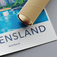 Queensland Poster | Australia Wall Art | Australia Decor
