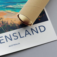 Queensland Poster | Australia Wall Art | Oceania Decor