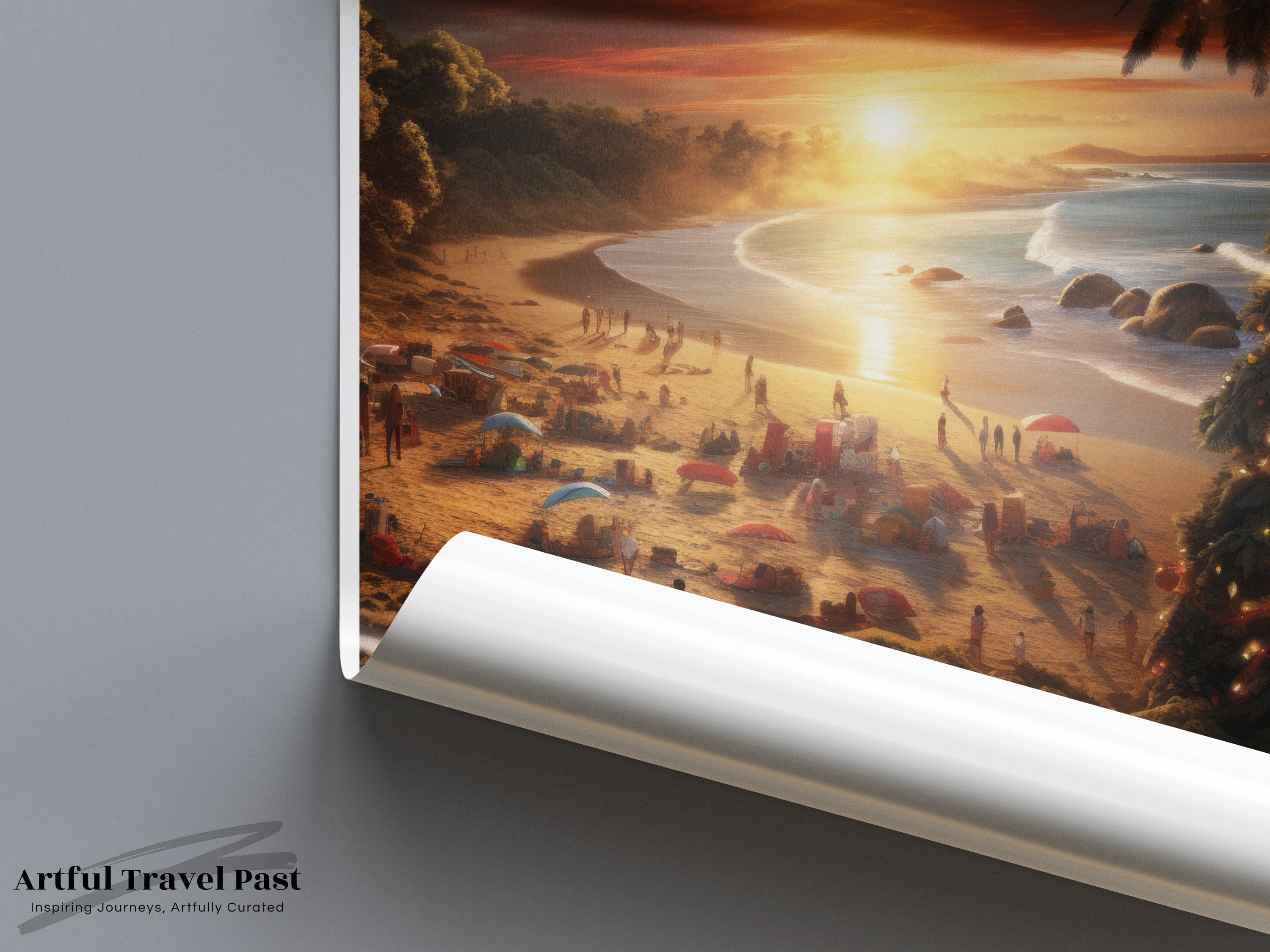 Queensland Poster | Tropical Christmas | Australia Wall Art
