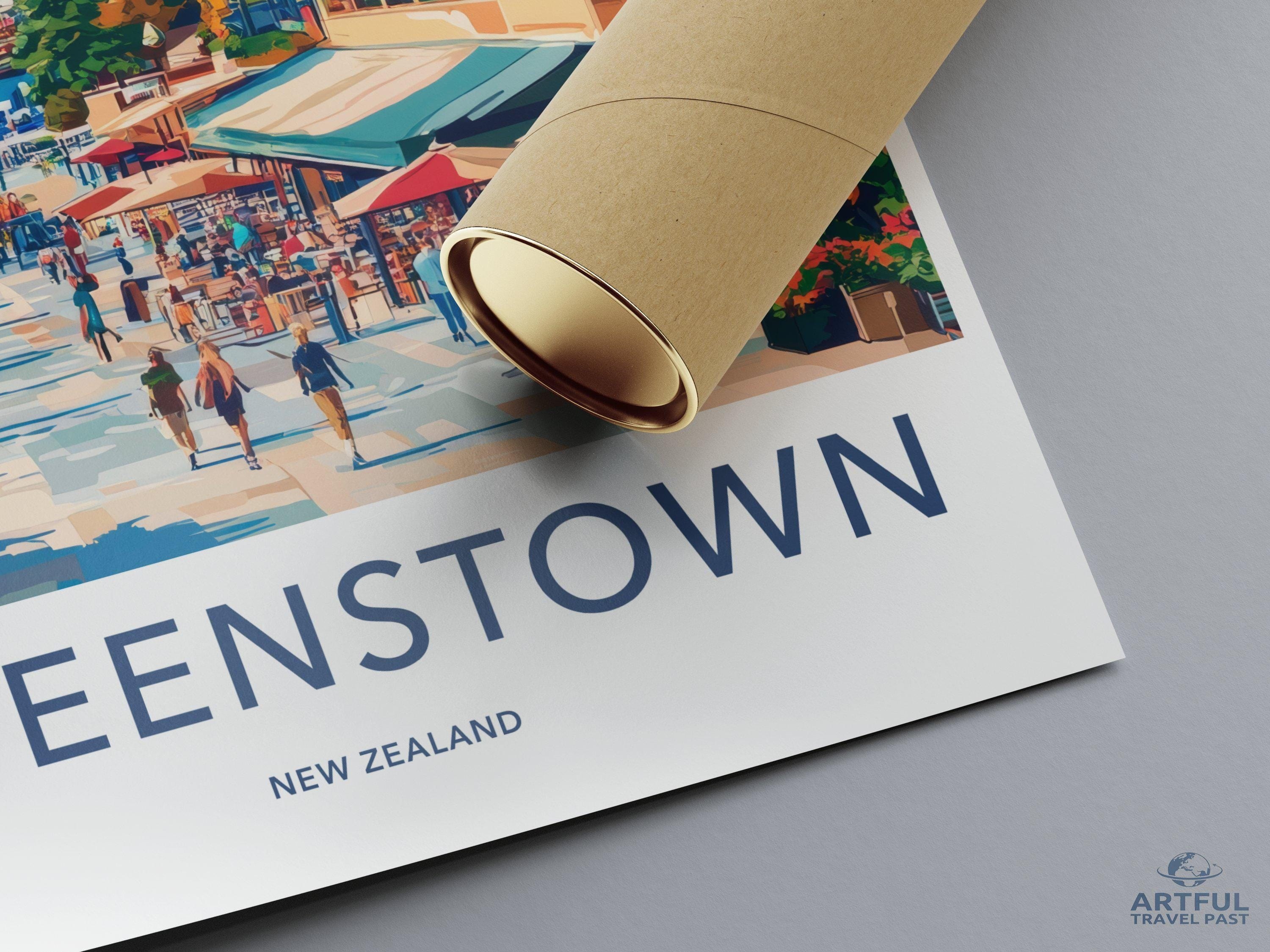 Queenstown Poster | New Zealand Wall Art