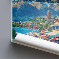 Queenstown Poster | New Zealand Wall Art