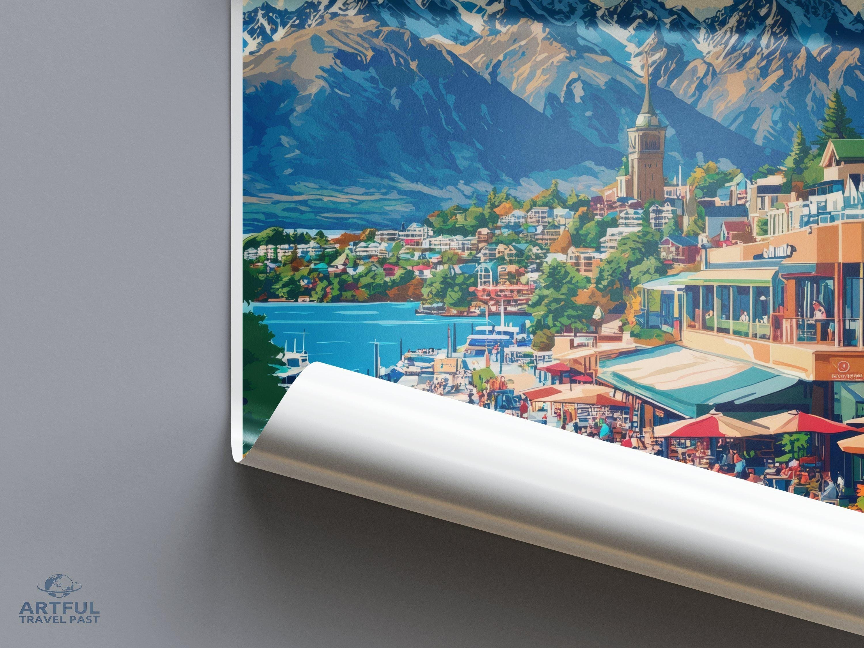 Queenstown Poster | New Zealand Wall Art