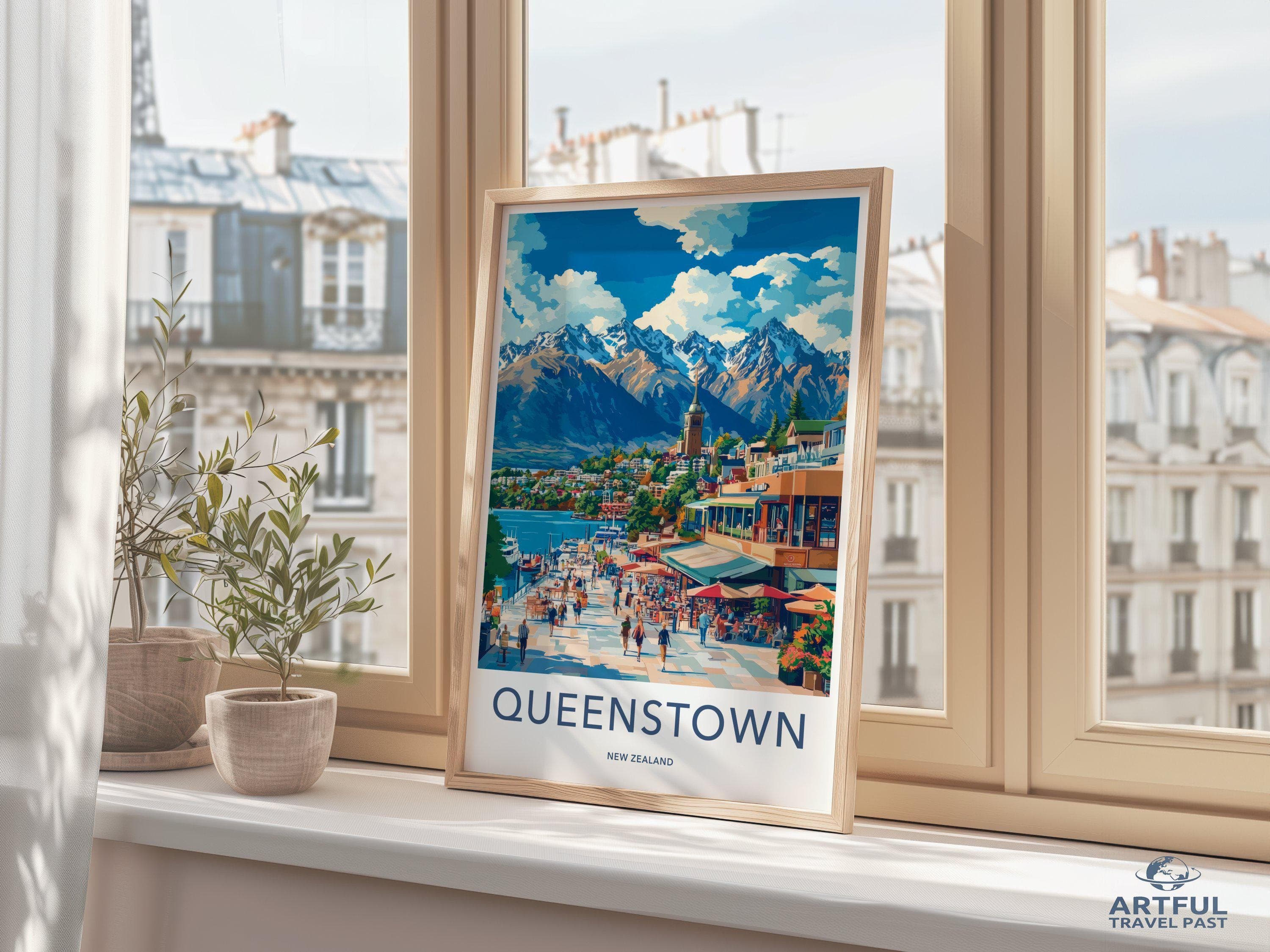 Queenstown Poster | New Zealand Wall Art