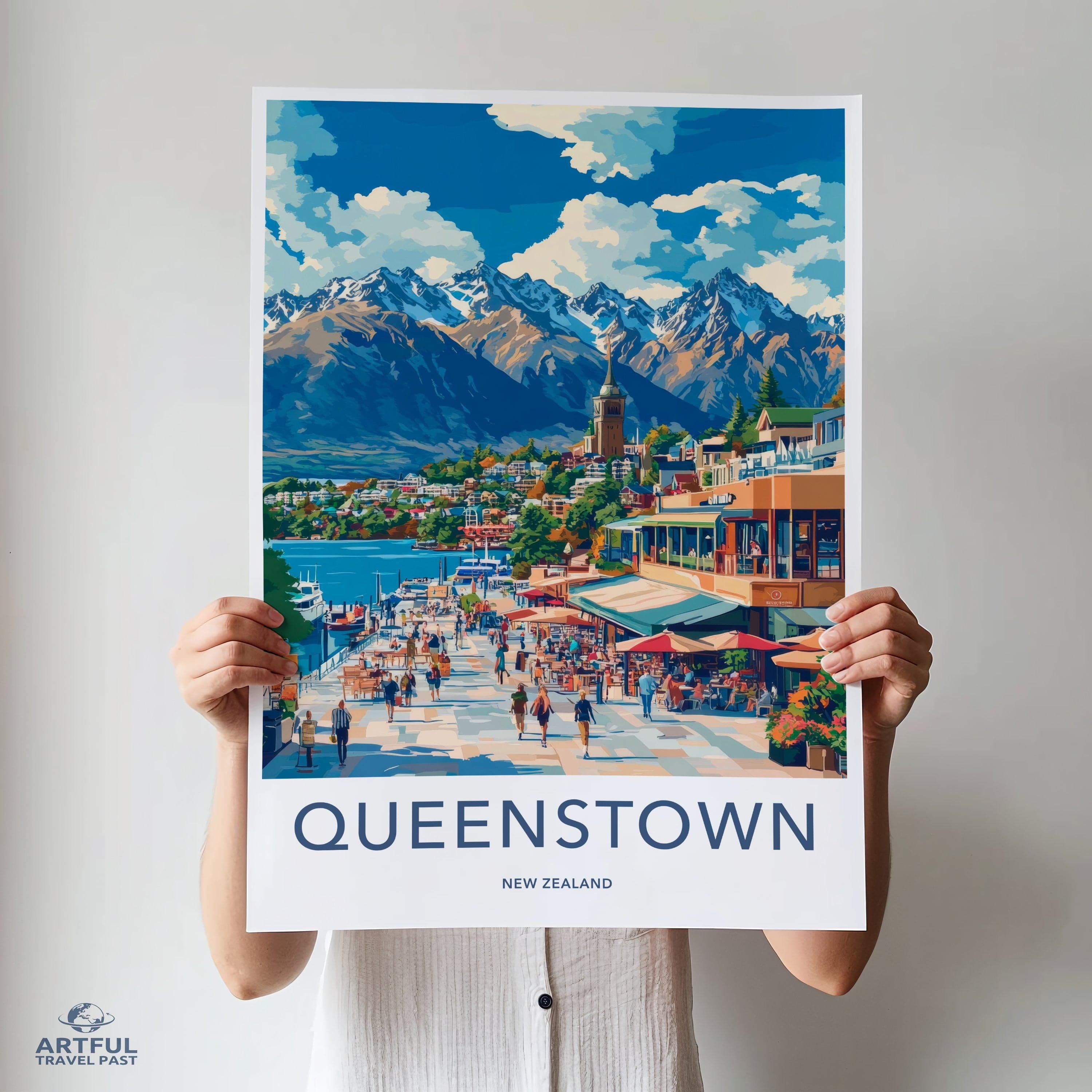 Queenstown Poster | New Zealand Wall Art