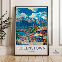 Queenstown Poster | New Zealand Wall Art