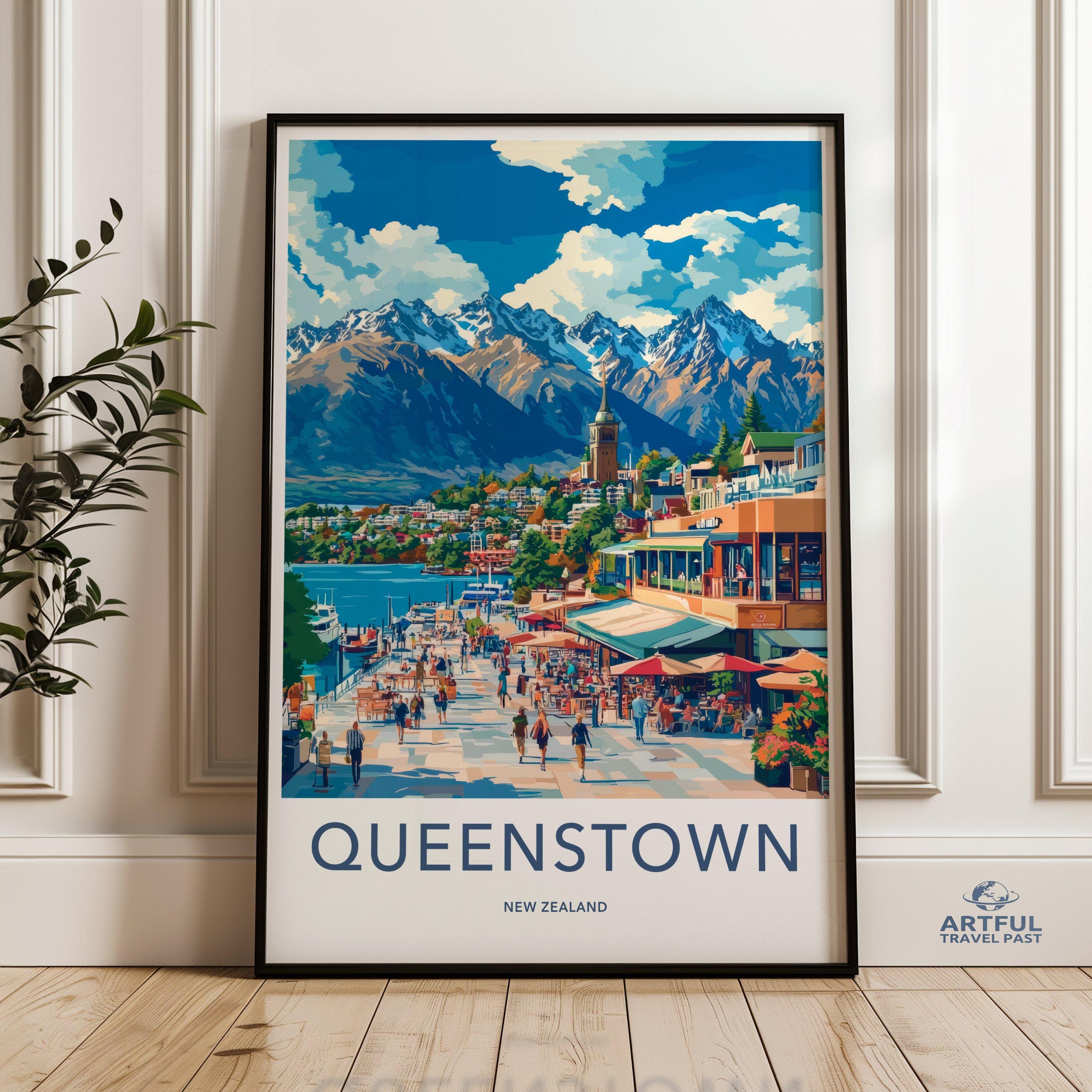Queenstown Poster | New Zealand Wall Art