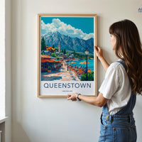 Queenstown Poster - New Zealand Wall Art