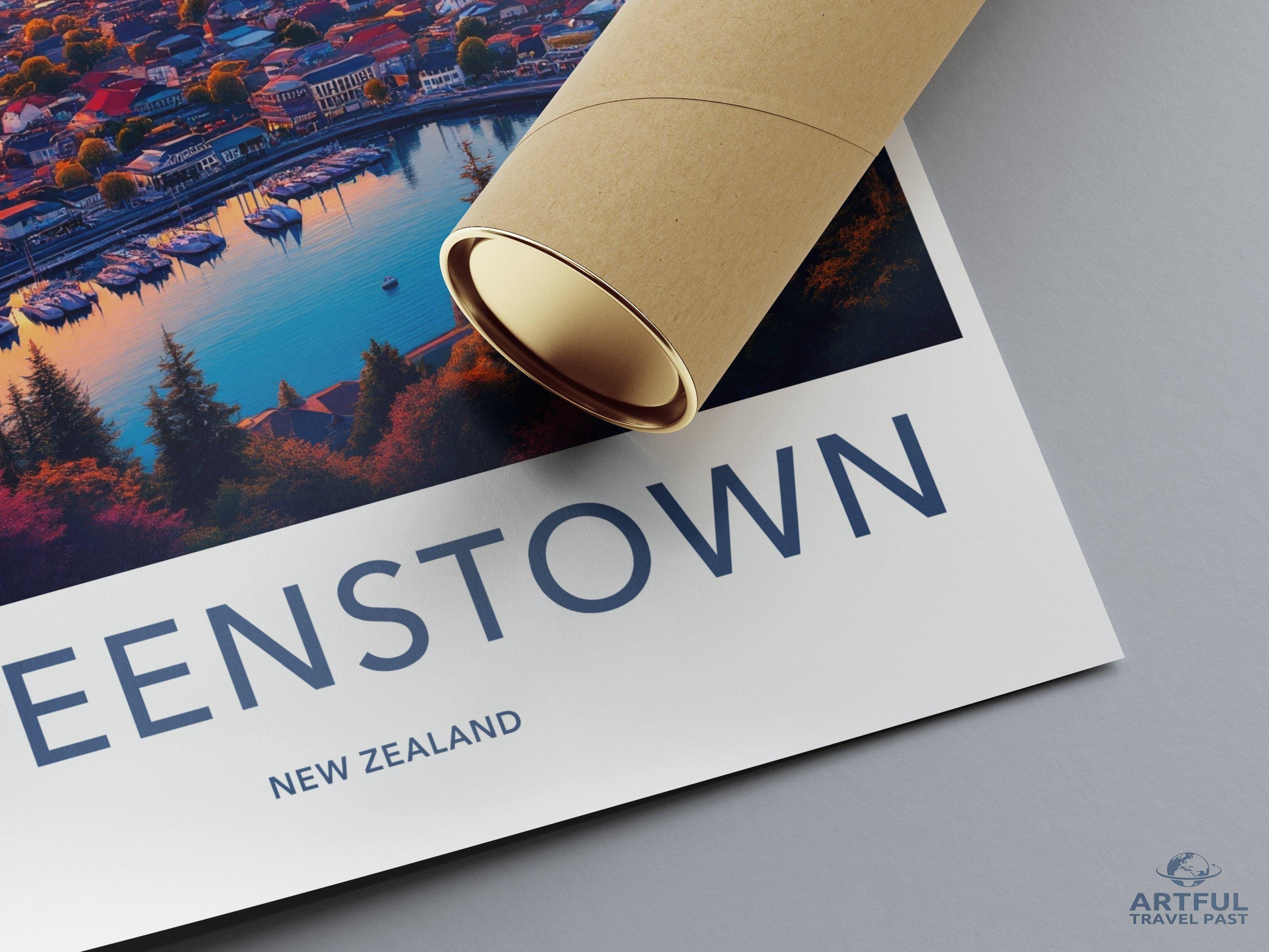 Queenstown Poster - New Zealand Wall Art