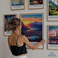Queenstown Poster - New Zealand Wall Art